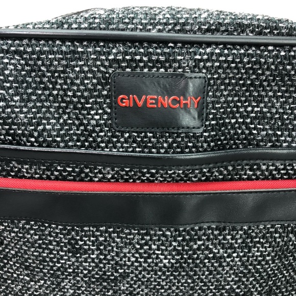 Vintage Givenchy Carry On Gray Tweed Travel Bag - Picture 2 of 8